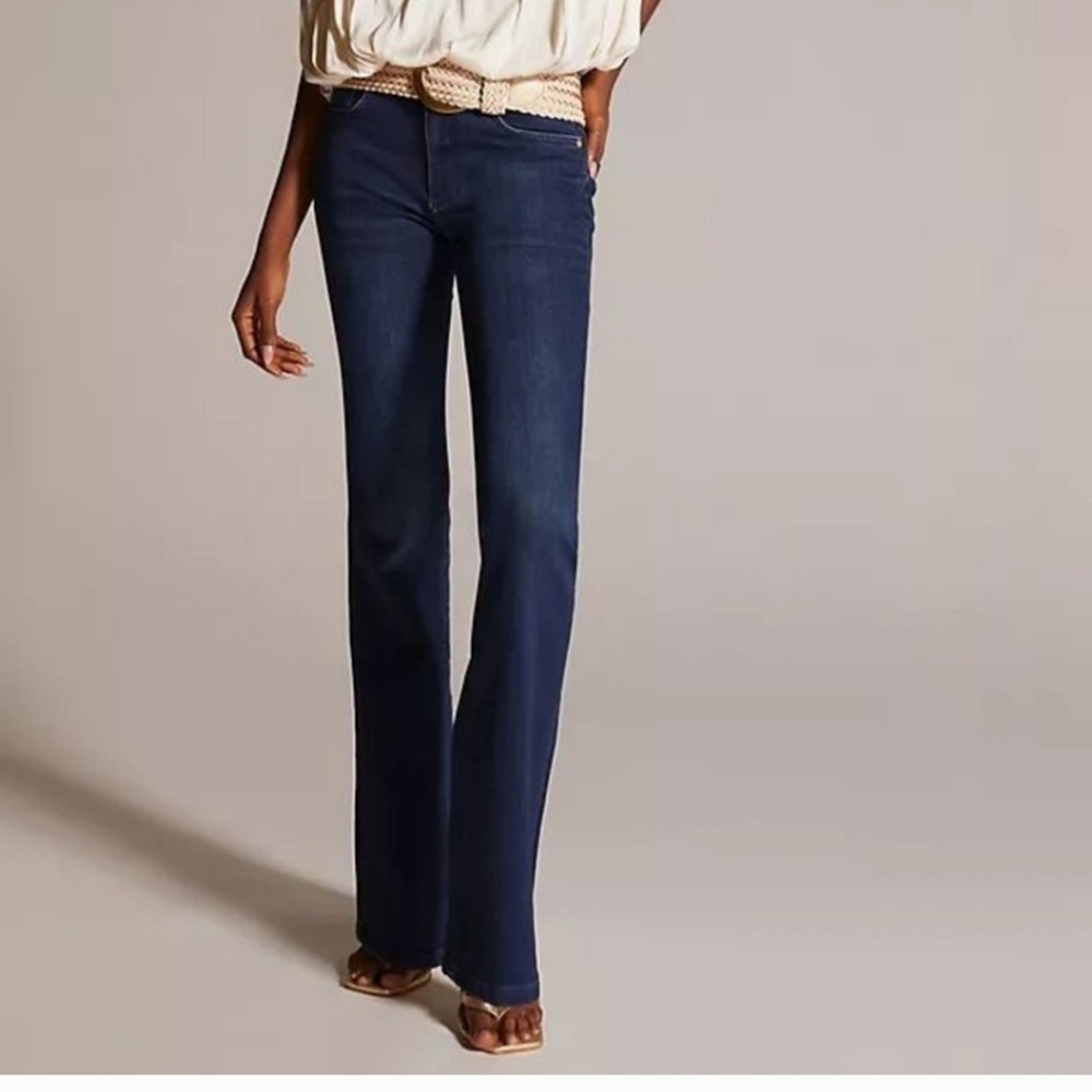 Pilcro and the Letterpress Dark Blue Boot Cut Jeans